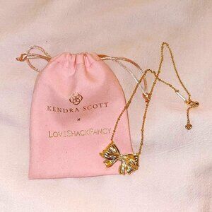 Kendra Scott x LoveShackFancy bow necklace
